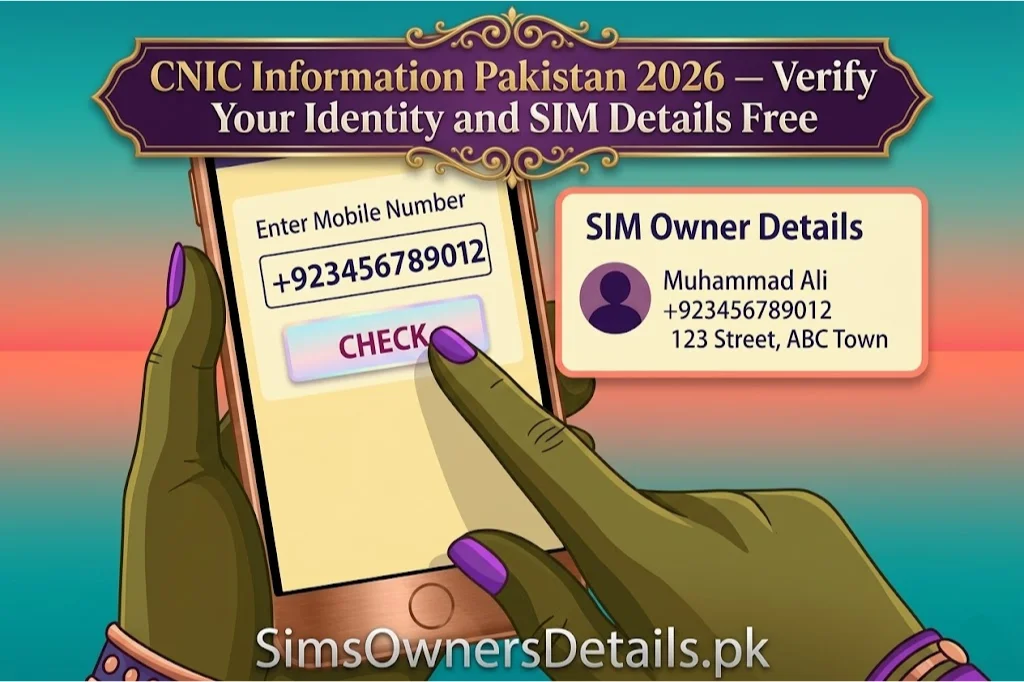 CNIC Information Pakistan 2026 — Verify Your Identity and SIM Details Free
