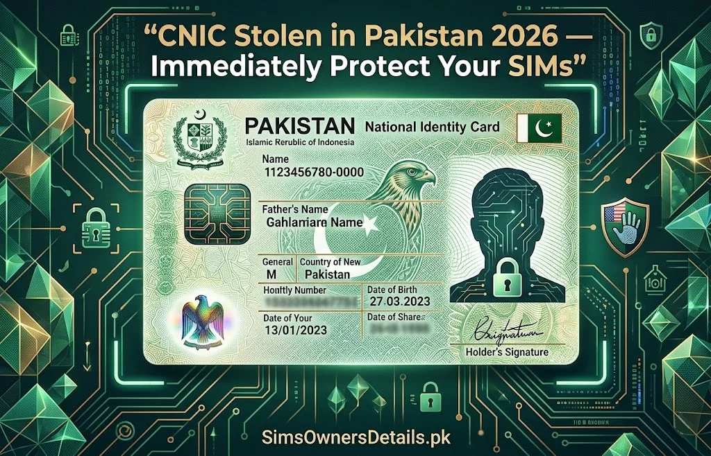 CNIC Stolen in Pakistan 2026 — Immediately Protect Your SIMs Complete Guide