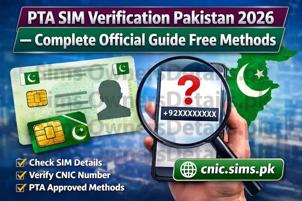 PTA SIM Verification Pakistan 2026 — Complete Official Guide Free Methods