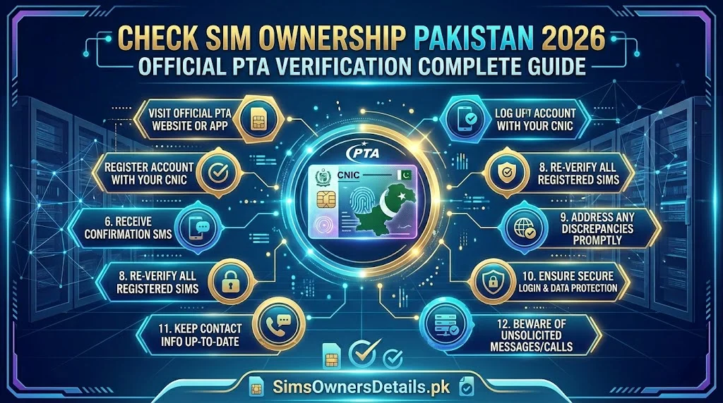 Check SIM Ownership Pakistan 2026 — Official PTA Verification Complete Guide
