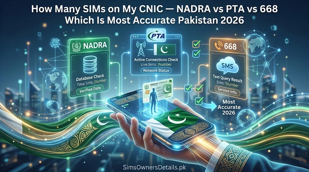 How Many SIMs on My CNIC — NADRA vs PTA vs 668 Which Is Most Accurate Pakistan 2026